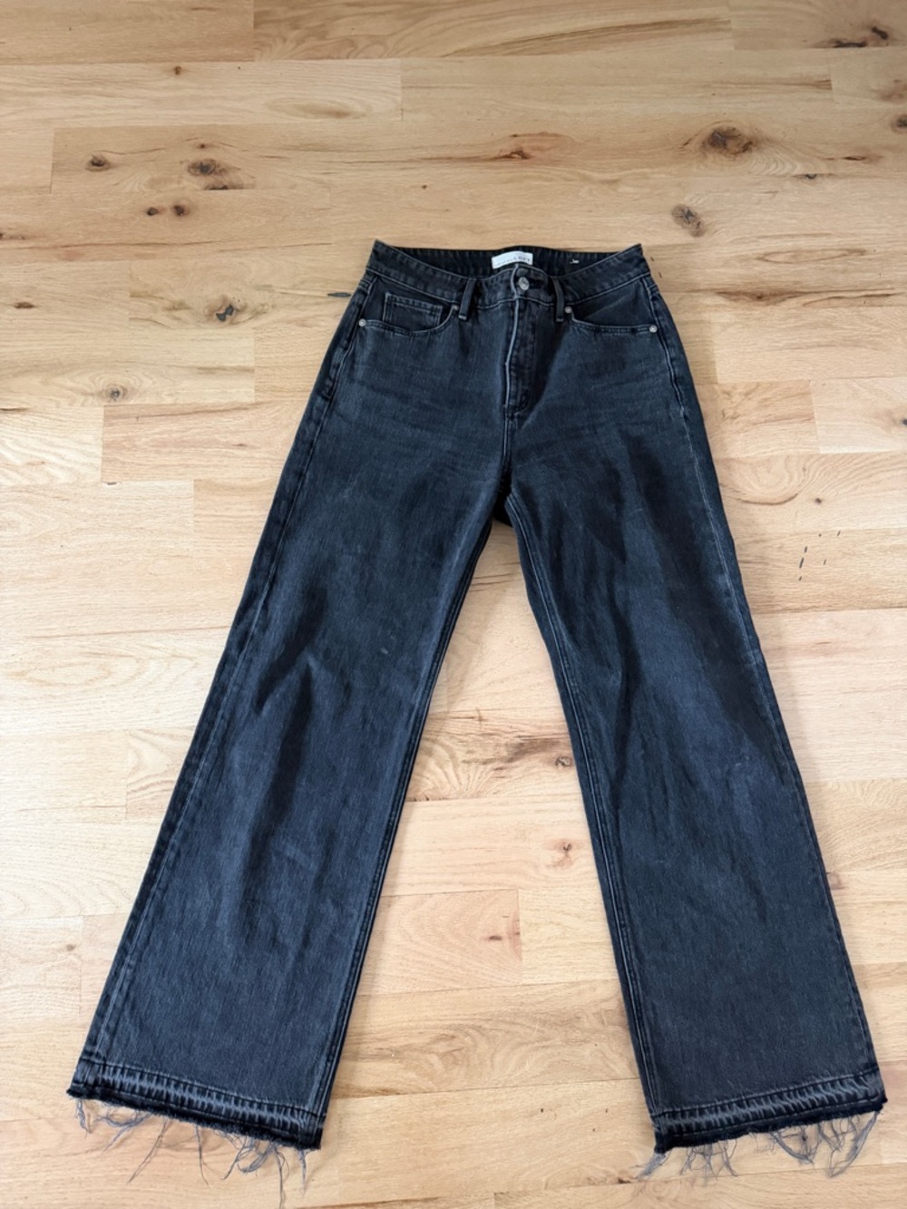 LOFT Black High Rise Wide-Leg Women's Jeans